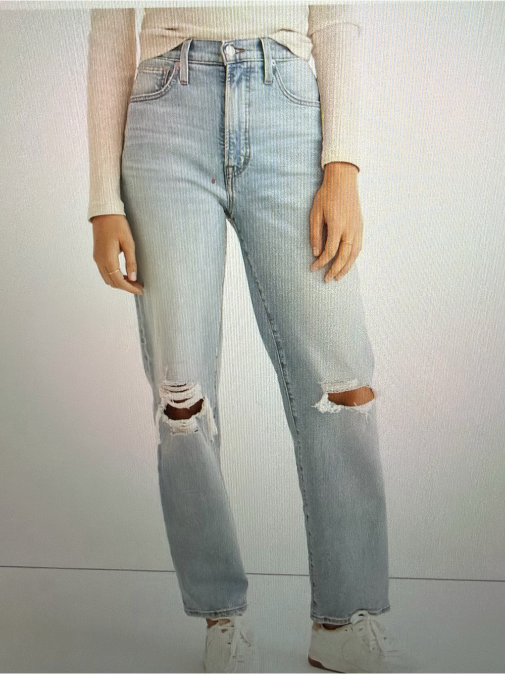 Madewell The Perfect Vintage Straight Jean - Size 24